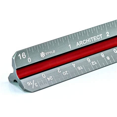 Buy Stylo Architectural Scale Ruler 12 Inch Laser Etched Triangle