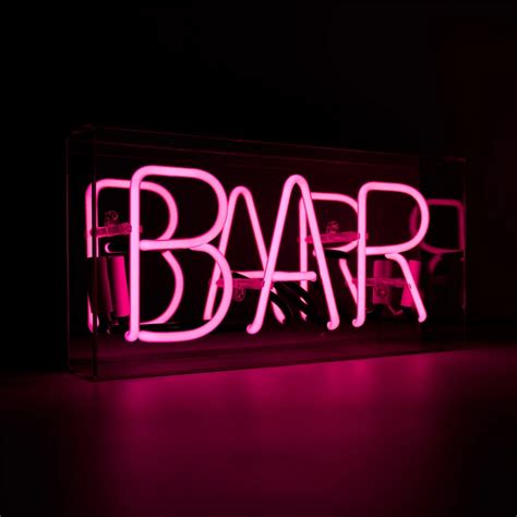 Neon Bar Bar Sign At Drinkstuff