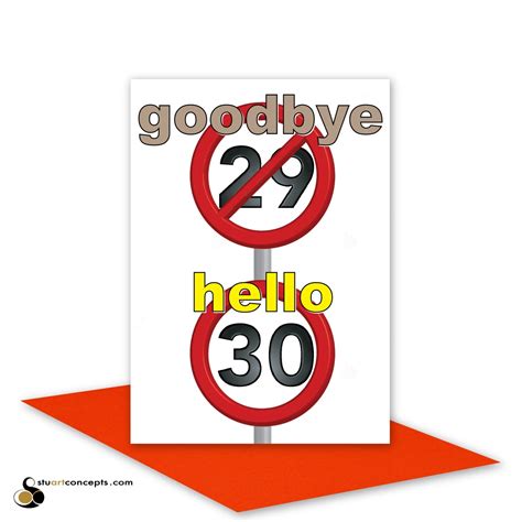 Funny 30th Happy Birthday Card For Him For Her 30 Birthday