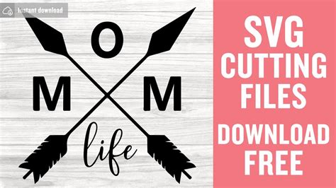 Mom Life Svg Free Cutting Files for Cricut Silhouette Instant Download