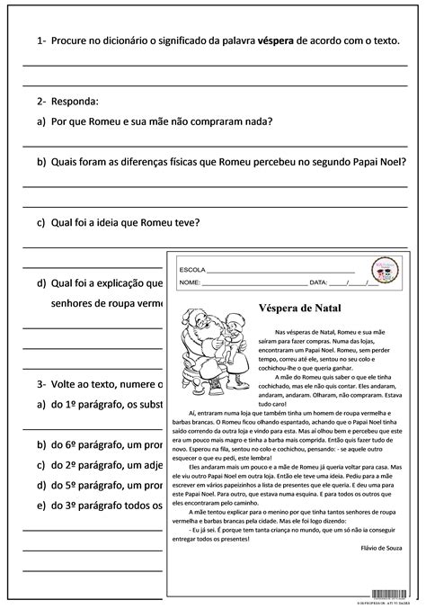 Atividade De Língua Portuguesa 5º Ano Interpretação De Texto La Texto