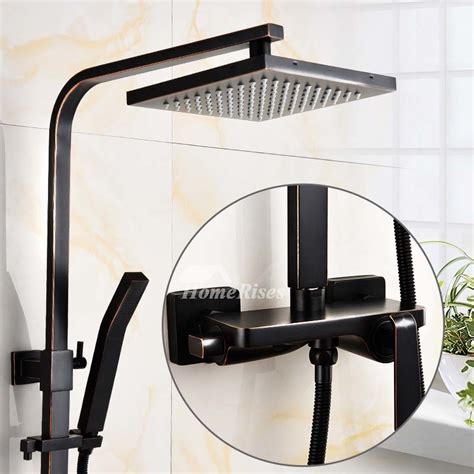 Euro pressure balance shower fixtures t60p220. Matte Black Shower Faucet Square Wall Mount Oil-Rubbed ...