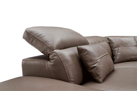 Buy Esf 468 Reclining Sectional Left Hand Chase In Brown Top Grain