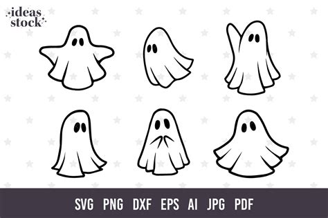 Bundle Cute Ghost Svg Halloween Svg Graphic By Ideasstock · Creative