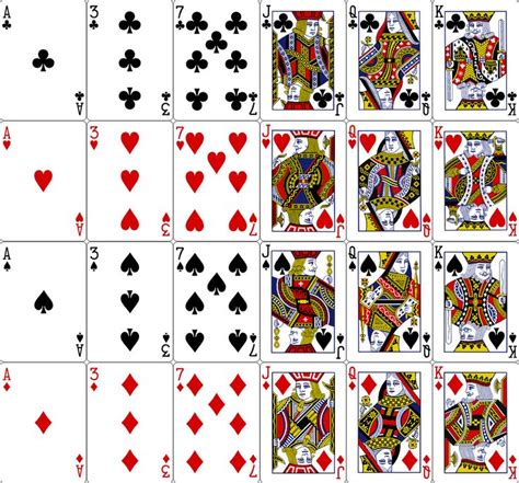 Vector Playing Cards Printable Playing Cards Playing Cards Design