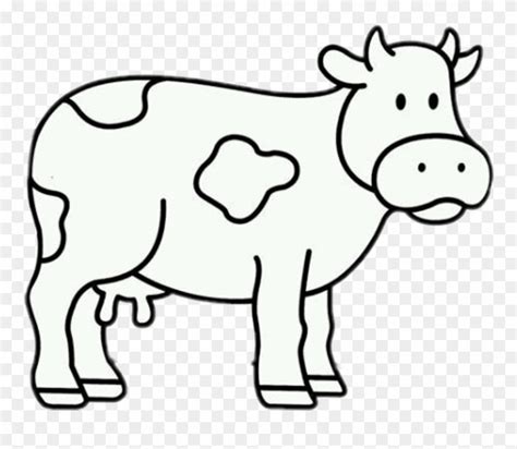 Vaca Sticker - Vaca Para Colorear Clipart (#4091069) - PinClipart