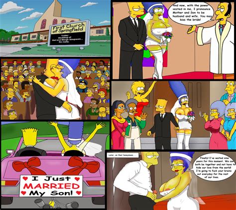 rule 34 bart simpson bridal veil bride homer simpson incest lisa simpson marge simpson milf