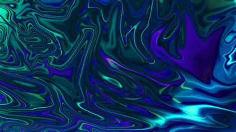 Green Purple And Blue Liquefied Swirl Art By Lonewolf6738