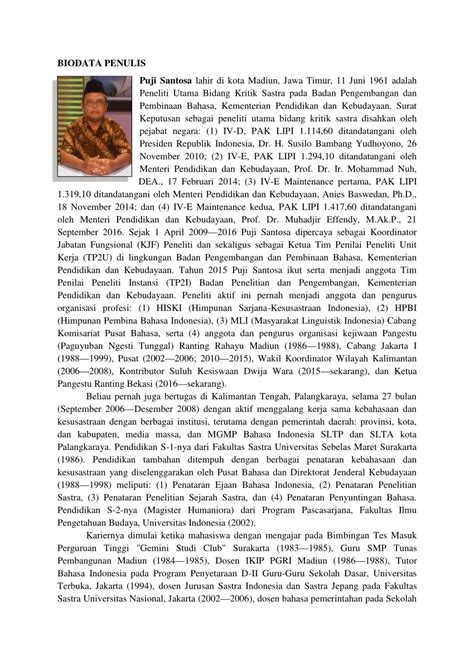 Biografi Penulis Indonesia Coretan