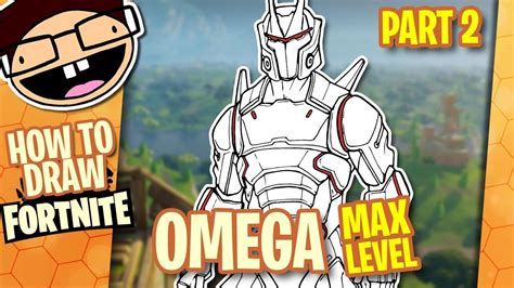 How To Draw Max Level Omega Fortnite Part 2 Of 2 Narrated Easy Step