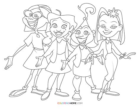 The Proud Family Coloring Pages - Coloring Home