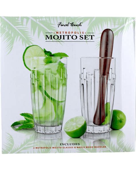 Final Touch Ft Metropolis Mojito Glass Set Unbeatable Prices Buy Online Best Deals With