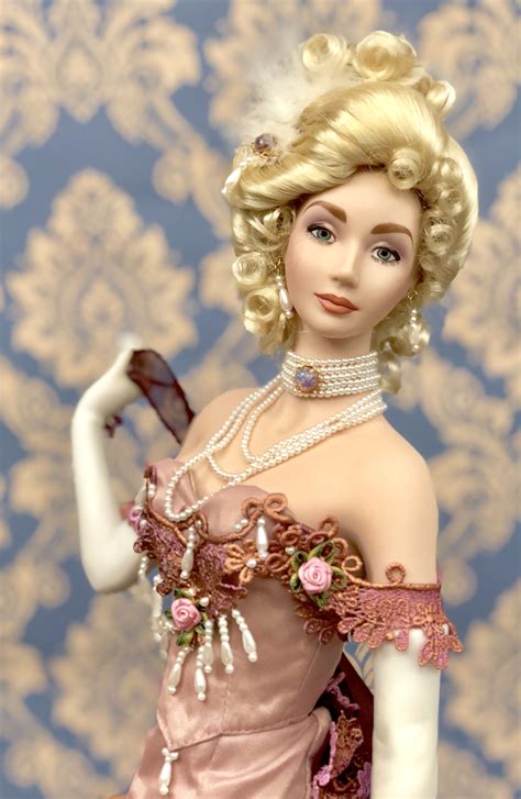 The Gibson Girl April In Paris Porcelain Doll The Franklin Mint Pretty Dolls Real Doll