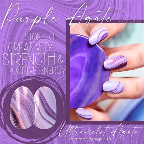 Top your tips with Color Street's Ultraviolet Agate, inspired by