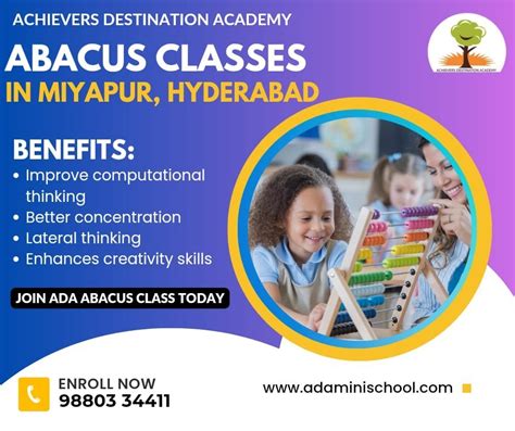 Achievers Destination Academy Ada Abacus Classes Now In Miyapur