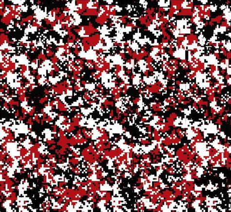 Red Digital Pixel Camouflage Vinyl Film Sheet Camo Wrap Decal Air