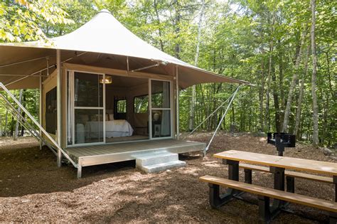 Glamping In Maine Point Sebago Resort