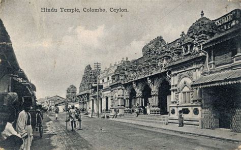 Sri Lanka Ceylon Hindu Temple Colombo Ceylon 06 37 Asia And Middle East Sri Lanka Postcard