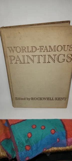 Antique 1939 Art Book World Famous Paintings By Rockwell Kent W100
