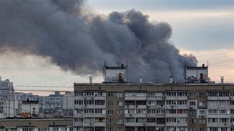 ukraine explosions shake kyiv while battles rage in east bbc news