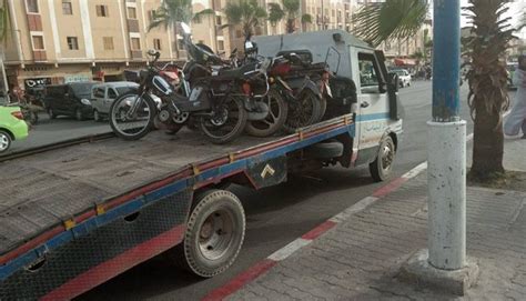 حملة أمنية واسعة ضد أصحاب الدراجات النارية المخالفة للقانون بمدينة دمنات إعلام تيفي i3lam tv
