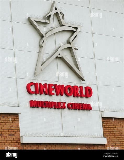 Cineworld Cinemas Stock General View Of Cineworld Logo Burton On