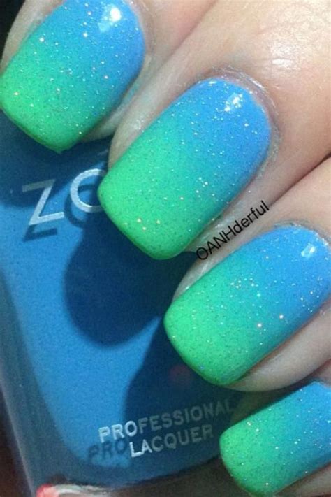 Look At These Nail Art Ideas Nailartideas Blue Ombre Nails Blue
