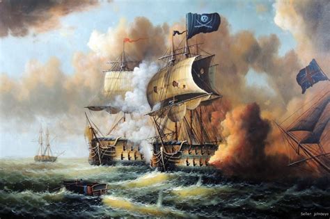 As they demonstrated, by firing cannons: Pin by Robert Lee on Pirates | Painting, Art painting oil ...