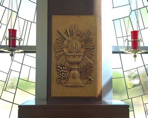 Hand Carved Tabernacle Incarnate Word Chapel At St Gabriel School