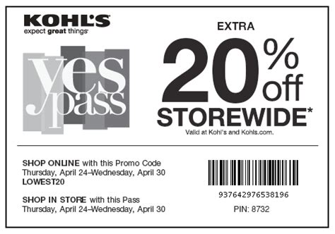 Kohls Printable Coupon 20 Off Any Purchase Your Retail Helper