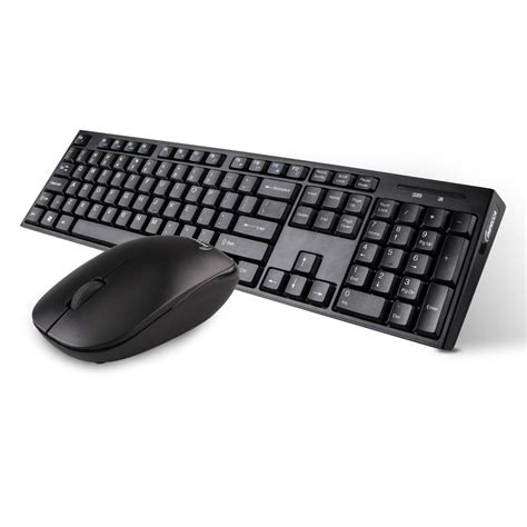 Impecca Wireless Multimedia Keyboard And Mouse Combo Black Kb 202wck