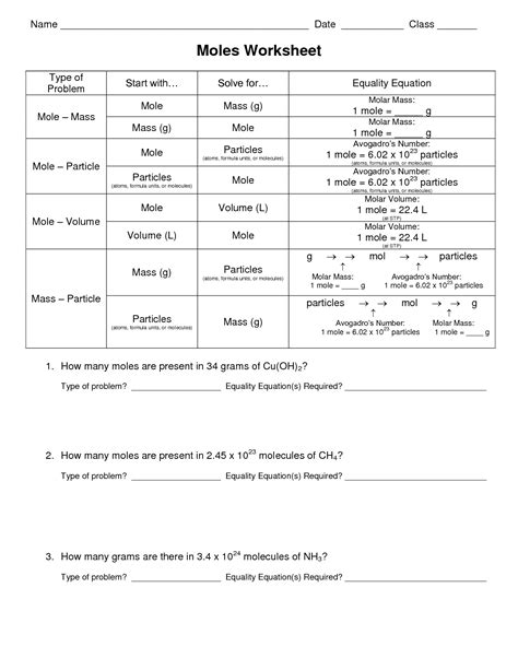 13 Best Images Of Chemistry Stoichiometry Worksheet Answer