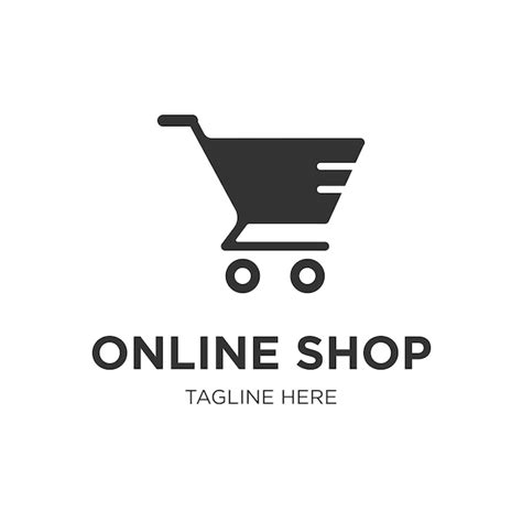Premium Vector Online Shop Logo Designs Template Illustration Vector