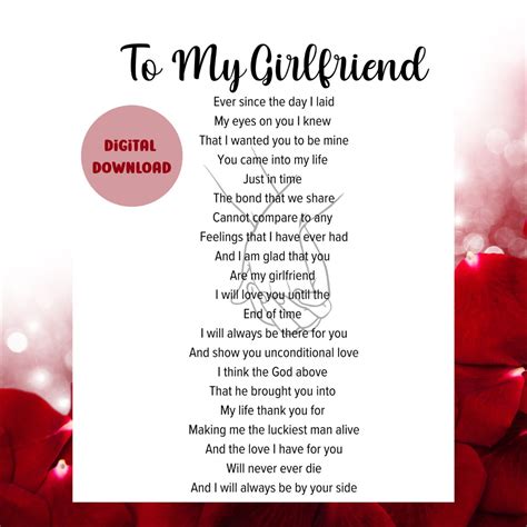Unconditional Love Poems For Girlfriend