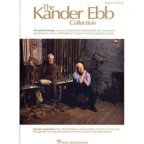 The Kander And Ebb Collection Piano Vocal John Kander Fred Ebb Reverb
