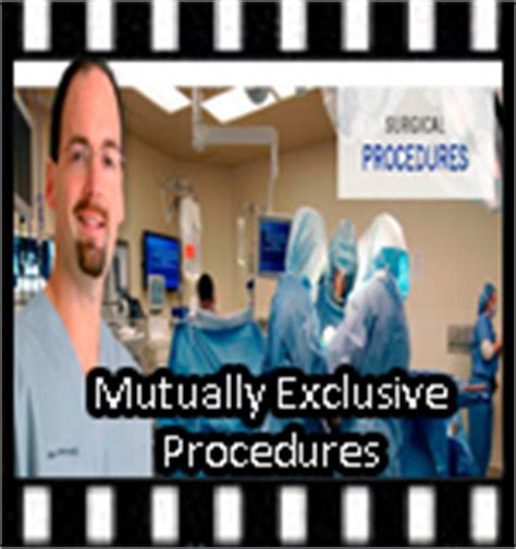 Mutually exclusive synonyms, mutually exclusive pronunciation, mutually exclusive translation, english dictionary definition of mutually exclusive. Mutually Exclusive Procedures - Video