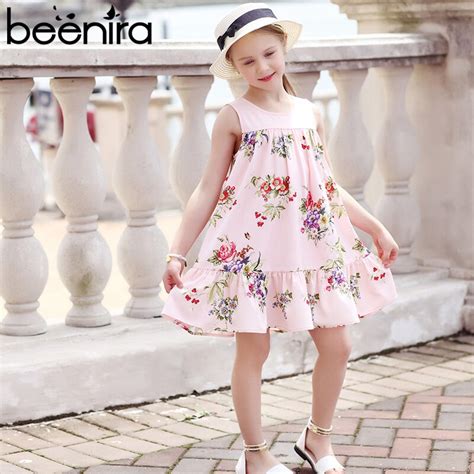 Girls Summer Dresses Toddler Clothes 2019 Brand Floral Beach Dresses