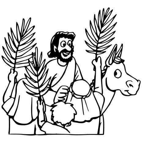 Green palm leaf printable →. Palm Sunday Coloring Pages - GetColoringPages.com