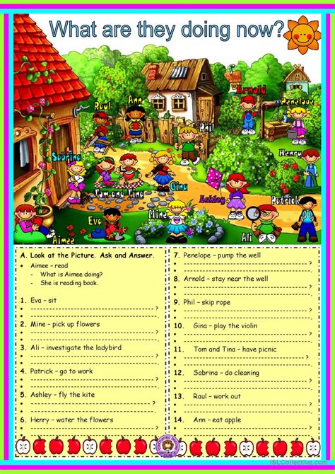 What Are They Doing English Esl Worksheets Pdf And Doc
