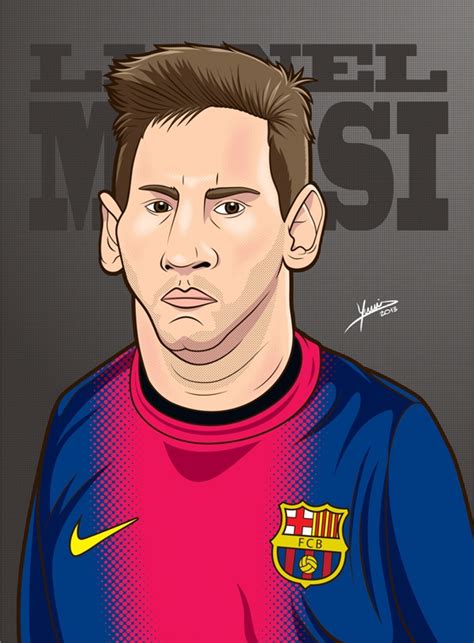 Vector Lionel Messi By Yuri Saluceste Via Behance Lionel Messi