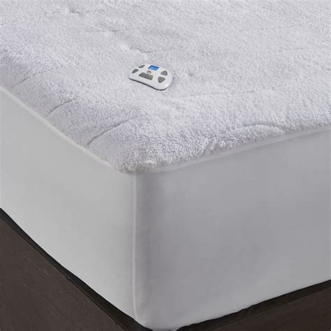 Our heated mattress pad is machine washable, with a 10 hour auto shut off, 5 setting temperature control. Serta Sherpa Electric Heated Mattress pad with ...