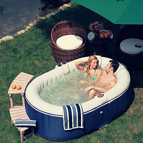 Ospazia Oval Series 2 Person Luxury Inflatable Spa Hot Tub As03