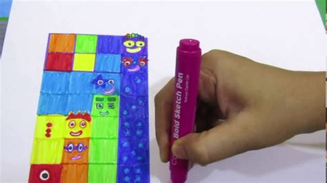Learn To Draw Numberblocks 1 To 10 For Kids Numberblocks Coloring