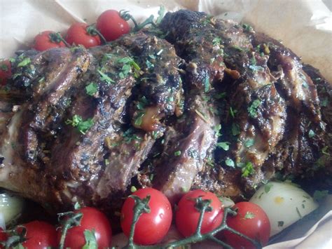 Gigot dagneau mariné à la Marocaine