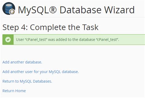 How Do I Create A Mysql Database Uwh Support