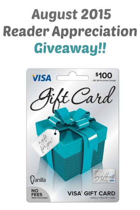 Buy gift cards, egift cards and visa gift cards online from icici bank and shop, dine or do online transactions across india. August 2015 Reader Appreciation Giveaway: $100 Visa Gift Card! | Gimme Delicious