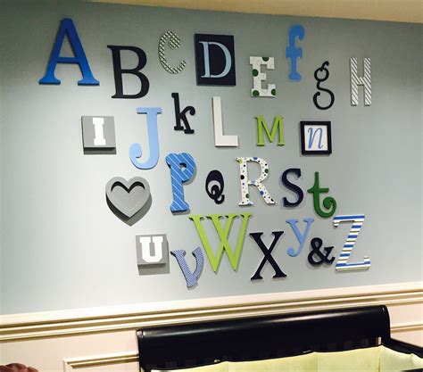 Alphabet Set Wooden Letters Wall Letters Abc Wall Wall Letters