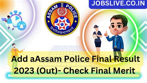 Assam Police Final Result Out Check Final Merit List