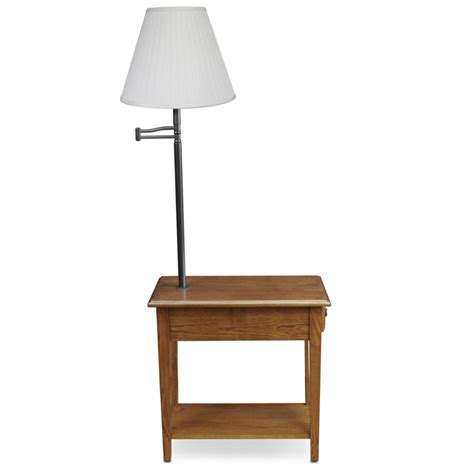 End Tables with Built-In Lamp Our selection of table lamps are excellent for bedsides or desks.