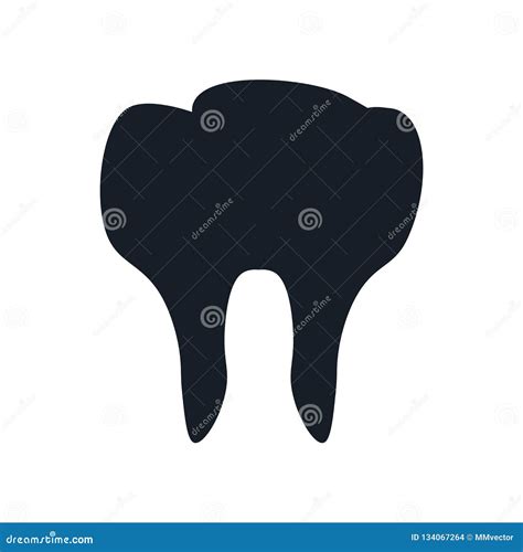 Molar Tooth Icon Vector Sign And Symbol Isolated On White Background